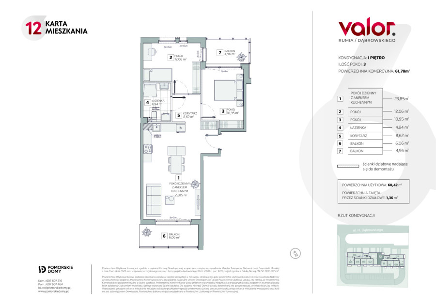 Valor - ustawne mieszkanie 4-pokojowe (61,78 m2) - Rumia Janowo: zdjęcie 92031894