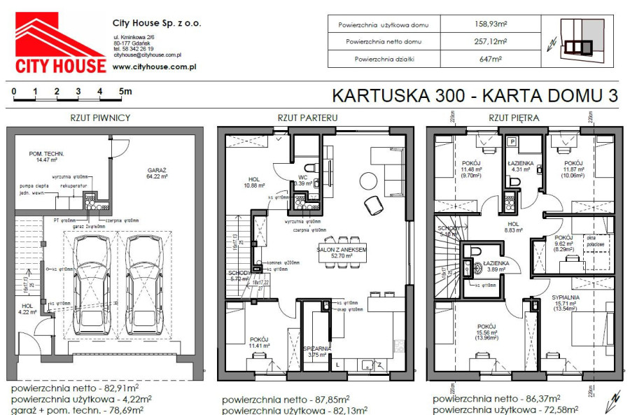 Dom 257 m2 w Gdańsku ul. Kartuska, działka 647 m2: zdjęcie 92084396