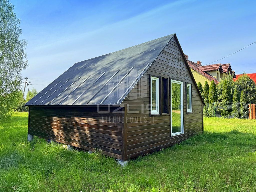 Dom drewniany, Bory Tucholskie, jezioro, las: zdjęcie 93887781