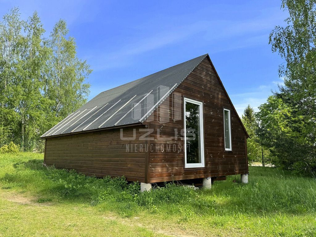 Dom drewniany, Bory Tucholskie, jezioro, las: zdjęcie 93887785