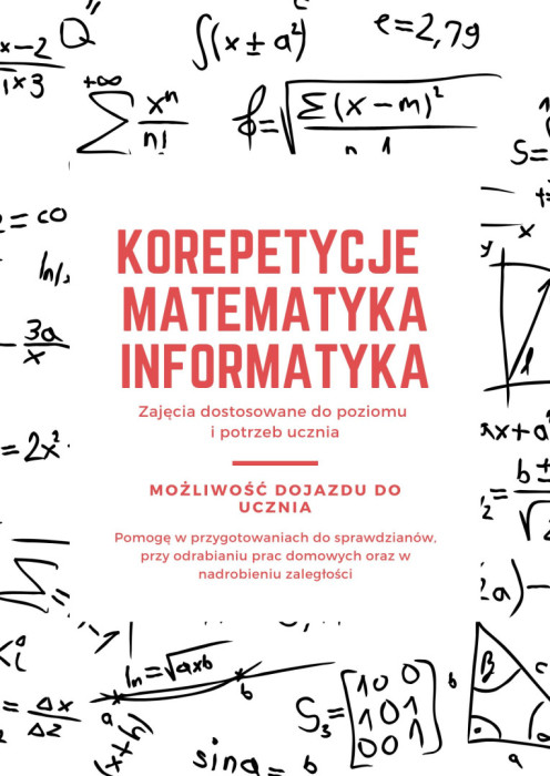 Korepetycje z Matematyki i Informatyki - Orunia Górna/Borkowo/Kowale: zdjęcie 92263757