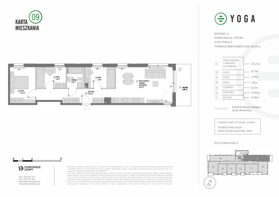YOGA - nowe mieszkanie 4-pokojowe (66,54 m2) z balkonem - sprawdź!: zdjęcie 92285075