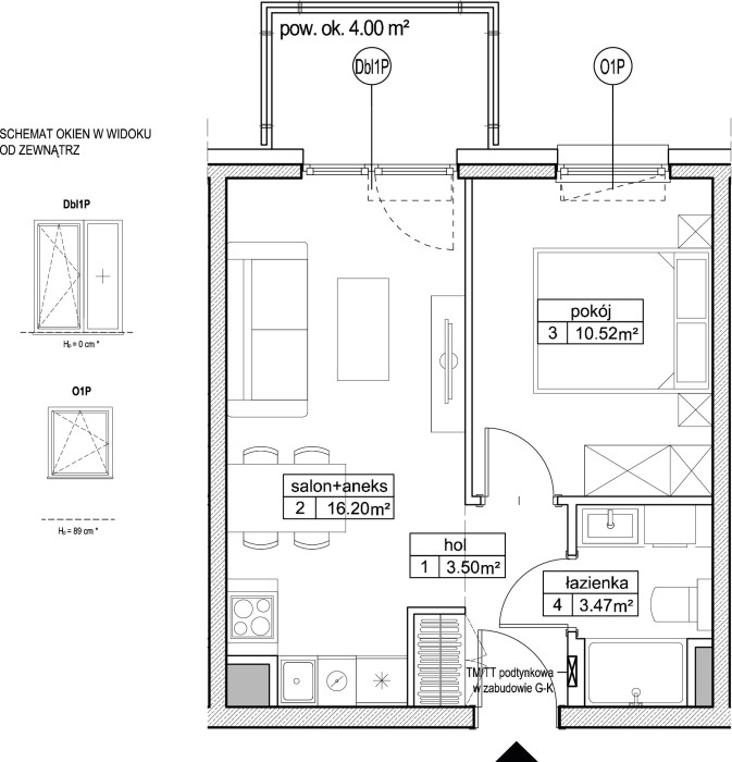 INPRO S.A. - Atut - mieszkanie 2-pok. 33.69 m2: zdjęcie 92419533