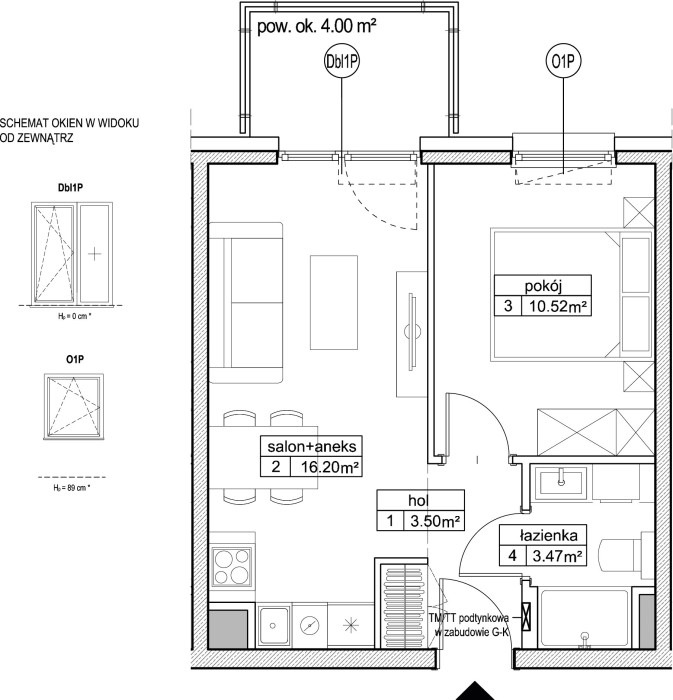 INPRO S.A. - Atut - mieszkanie 2-pok. 33.69 m2: zdjęcie 94330645