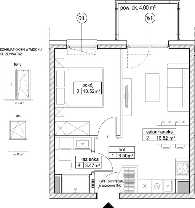 INPRO S.A. - Atut - mieszkanie 2-pok. 34.31 m2: zdjęcie 92419509