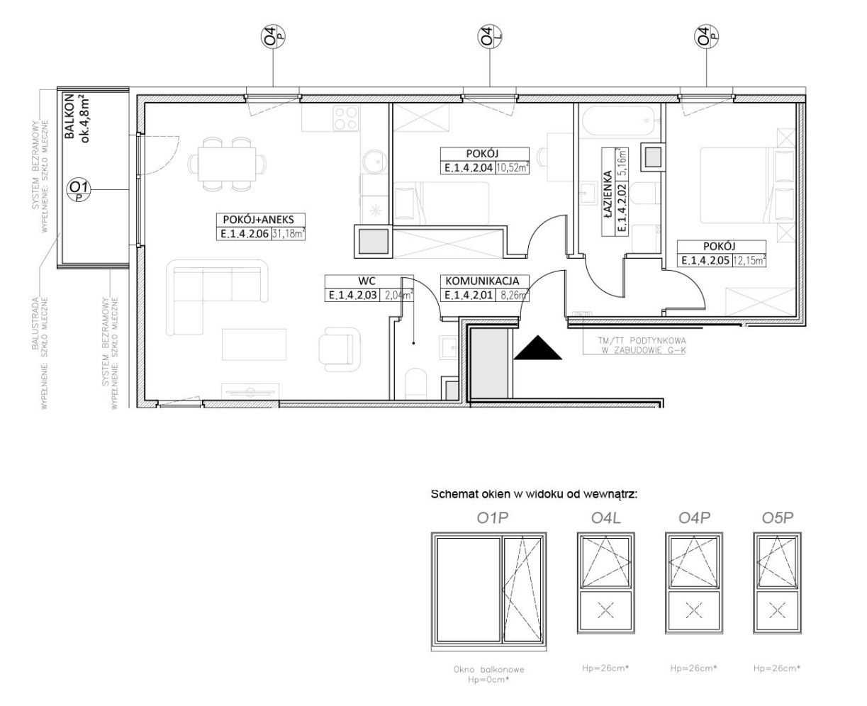 INPRO S.A. - Koncept - mieszkanie 3-pok. 69.31 m2: zdjęcie 94251899