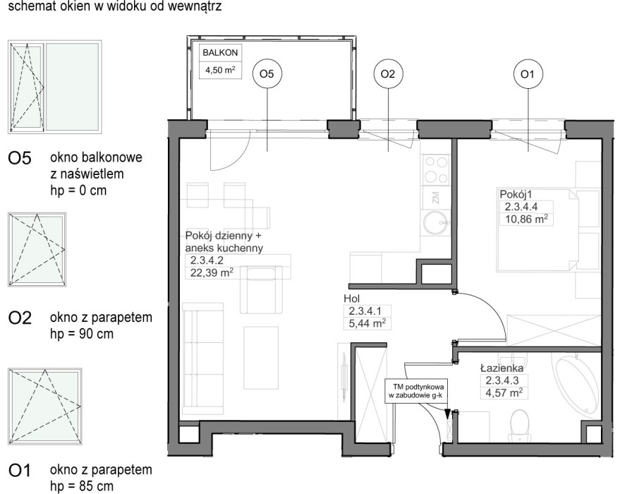 INPRO S.A. - OPTIMA - mieszkanie 2-pok. 43.26 m2: zdjęcie 92678507
