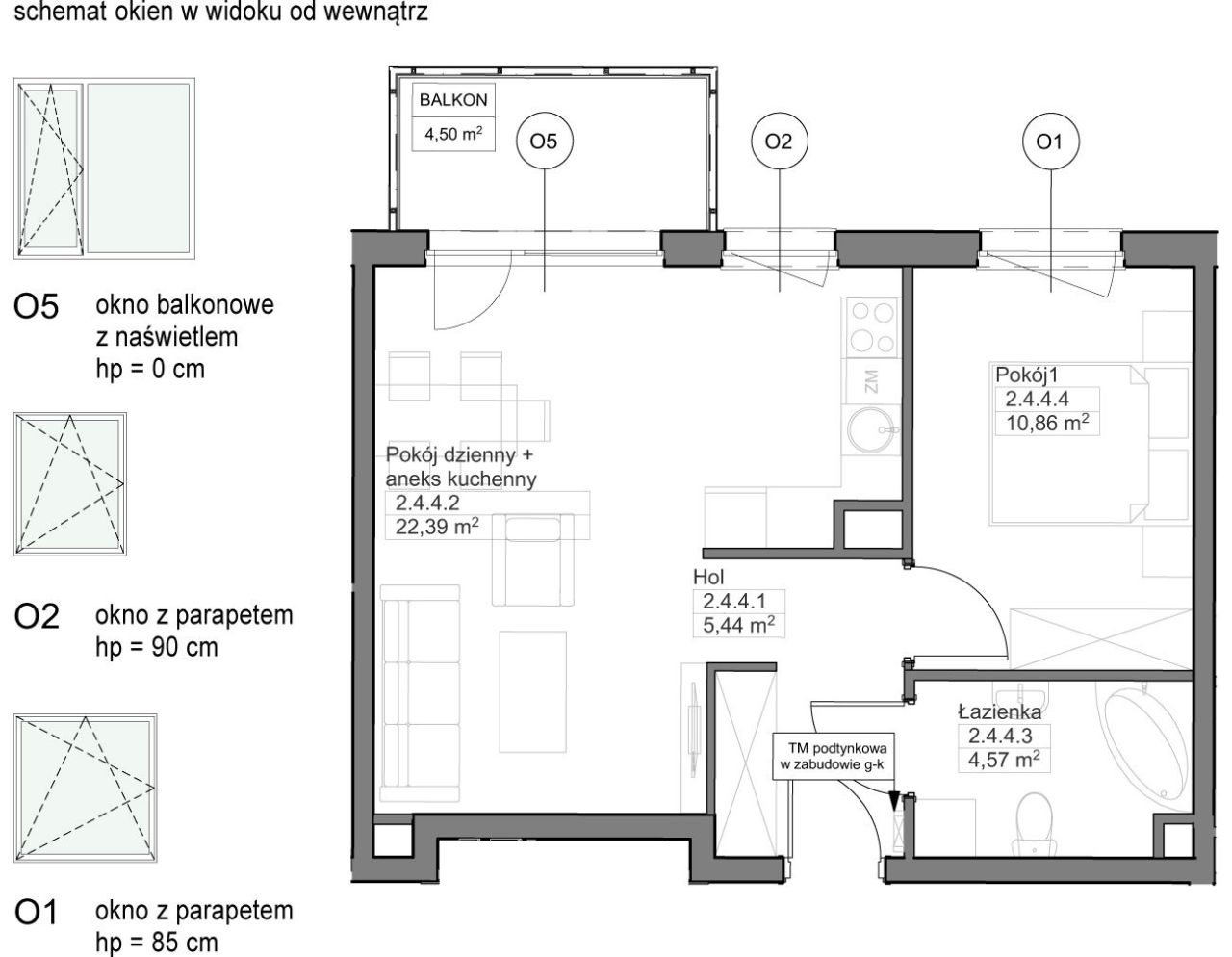 INPRO S.A. - OPTIMA - mieszkanie 2-pok. 43.26 m2: zdjęcie 94257641