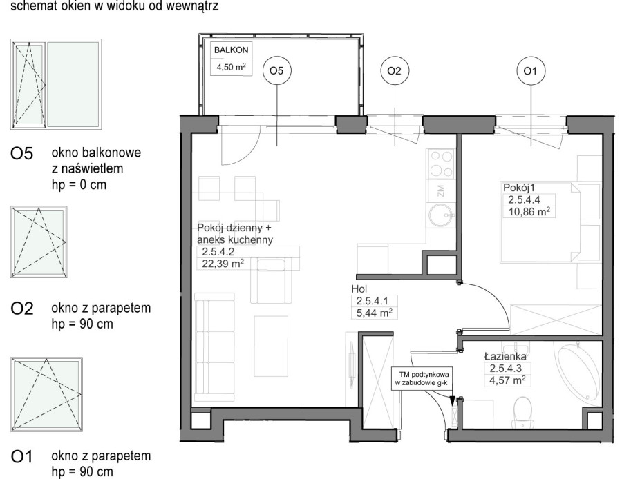 INPRO S.A. - OPTIMA - mieszkanie 2-pok. 43.26 m2: zdjęcie 92678515