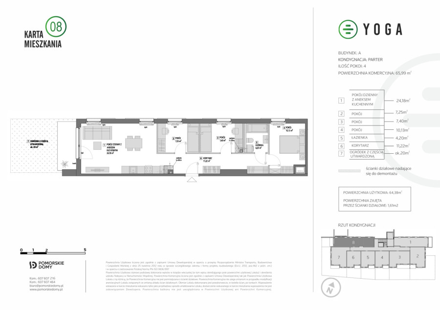 YOGA - nowe mieszkanie 4-pokojowe (65,99 m2) z ogrodem!: zdjęcie 92399589