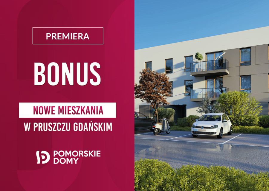 Premiera: Bonus - nowe mieszkanie 3-pokojowe (55,16 m2) - sprawdź!