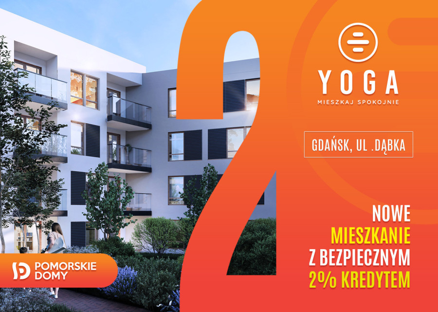 YOGA - nowe mieszkanie 4-pokojowe (65,99 m2) z ogrodem!