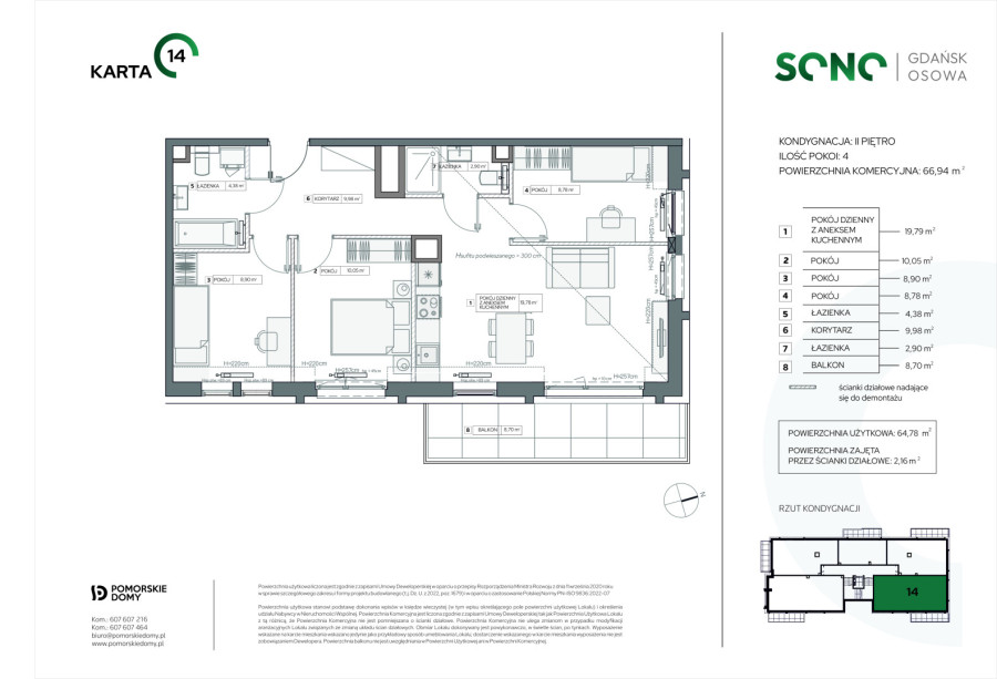 Nowość: SONO - nowe mieszkanie 4-pokojowe (66,94 m2) z balkonem!: zdjęcie 92474831