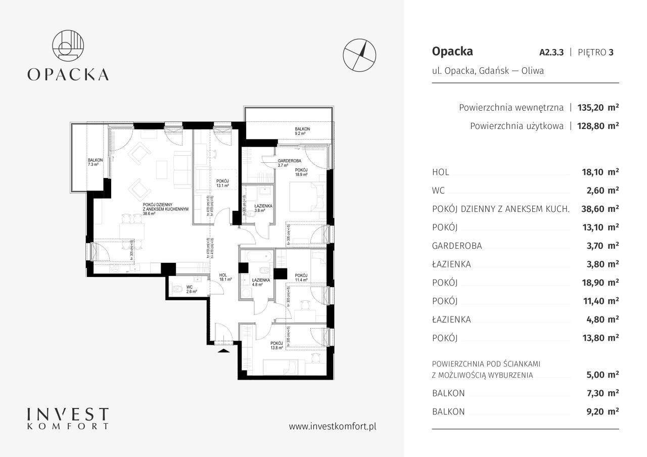 Mieszkanie Opacka Apartamenty A2.3.3: zdjęcie 92968264