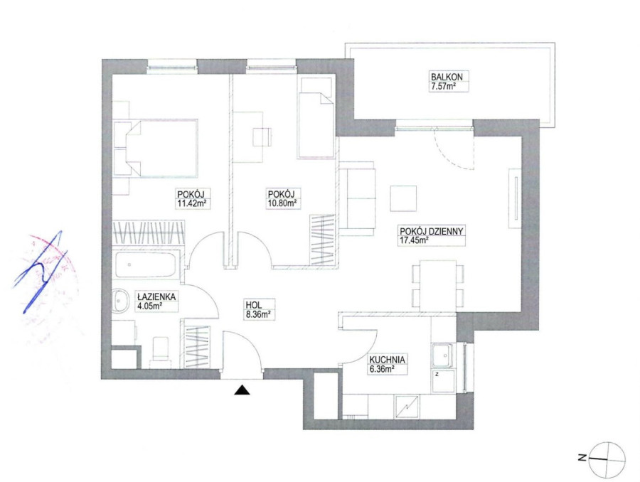 W pełni umeblowane mieszkanie 3-pok. Wysoki standard wykończenia!: zdjęcie 92554391