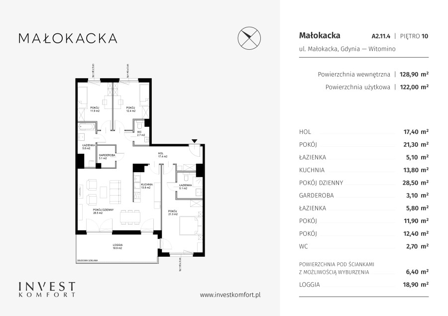 Mieszkanie Małokacka A2.11.4: zdjęcie 92792544