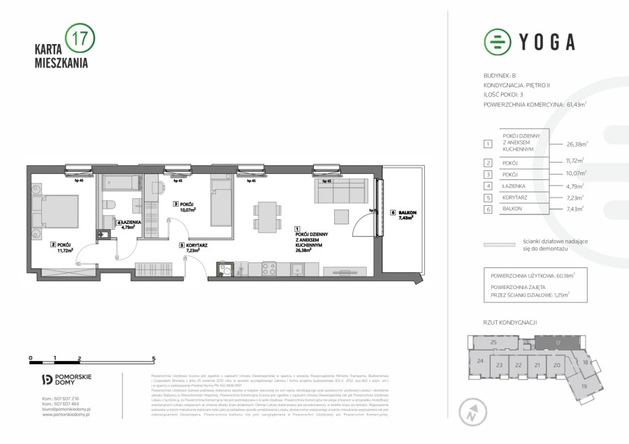 YOGA - nowe mieszkanie 3-pokojowe (61,43 m2) z balkonem - sprawdź!: zdjęcie 92816510