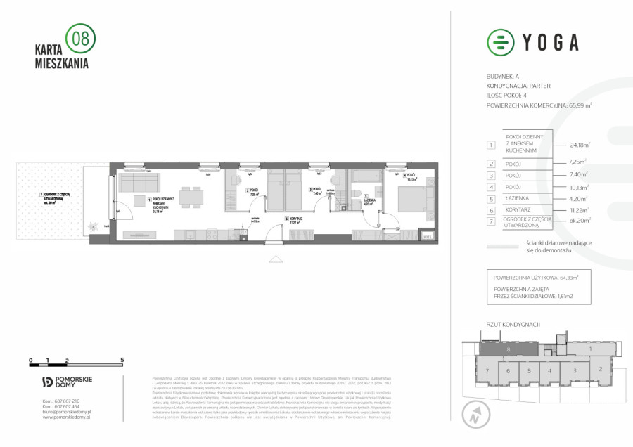 YOGA - 4-pokojowe (65,99 m2) mieszkanie z zielonym ogrodem!: zdjęcie 92655685