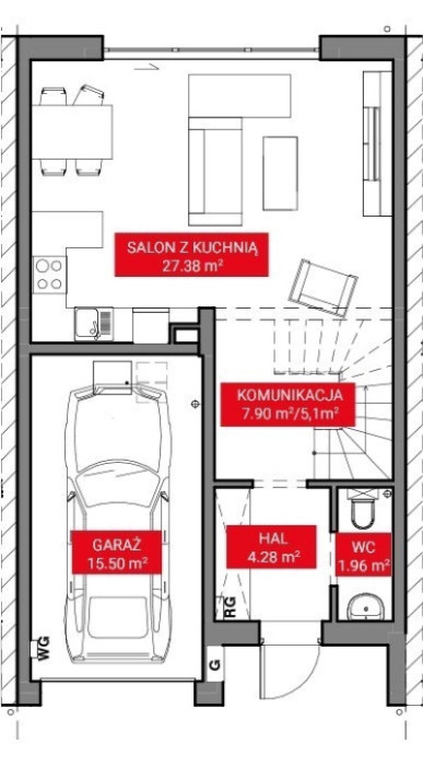 Dom szeregowy w Gdańsku ul. Migdałowa: zdjęcie 92771130