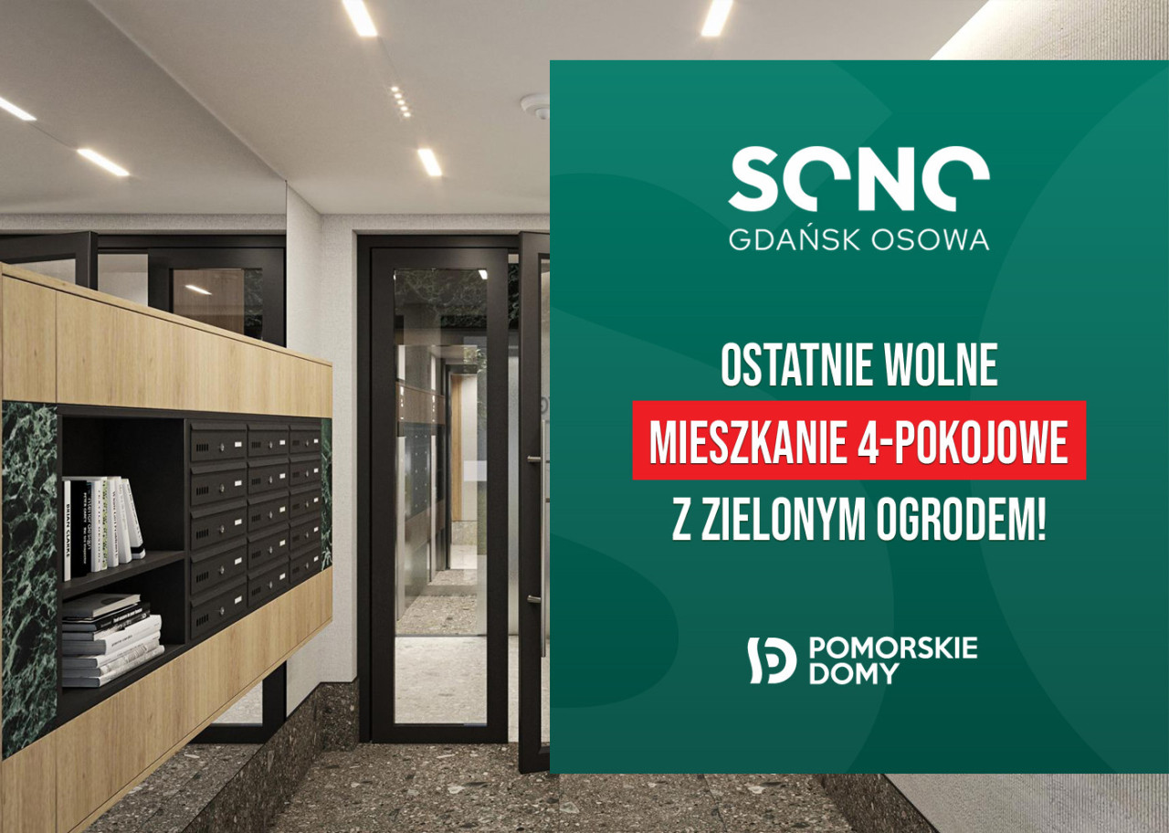 SONO - 4-pokojowe mieszkanie z dużym ogrodem i dwiema łazienkami!: zdjęcie 92833562