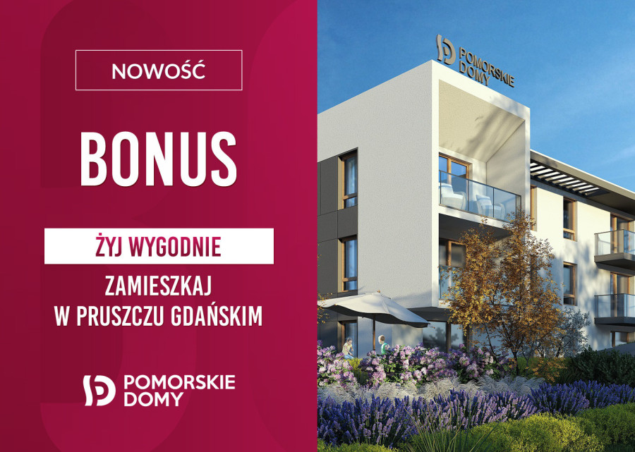 Bonus - mieszkanie 3-pokojowe (53,62 m2) z dużym balkonem!
