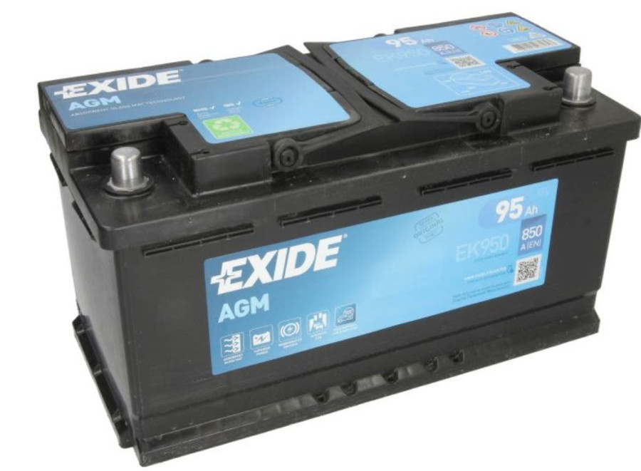 Akumulator Exide 95Ah 850A AGM dostawa montaż adaptacja BMW Mercedes