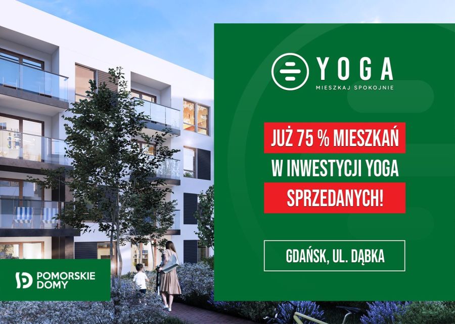 YOGA - mieszkanie 3-pokojowe (61,16 m2) z dużym balkonem!