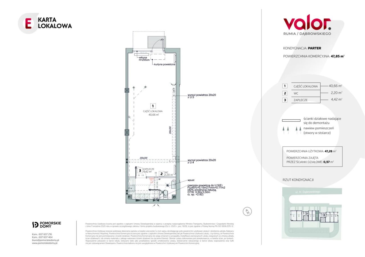 Valor - ostatni dostępny lokal usługowy w Rumi Janowo - 47,85 m2: zdjęcie 92877529