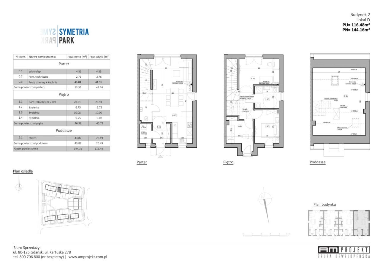 AMprojekt- Symetria Park- dom 144,16m Gdańsk Kowale/Bąkowo 2D: zdjęcie 92878815