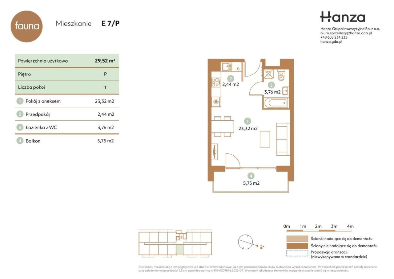 Fauna | mieszkanie 1-pokojowe | 29,52 m2: zdjęcie 93523755