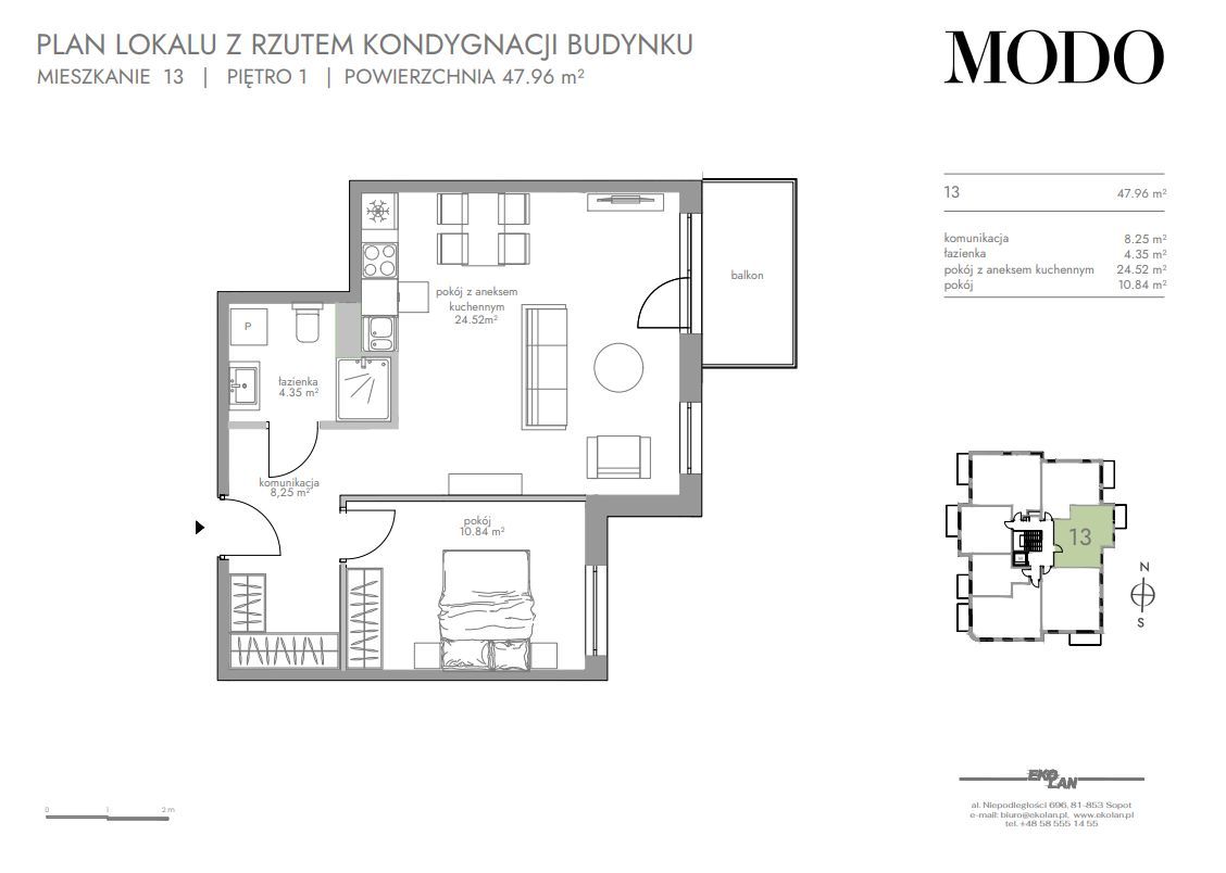 Mieszkanie 2 lub 3 pok._47,96 m2: zdjęcie 92972047