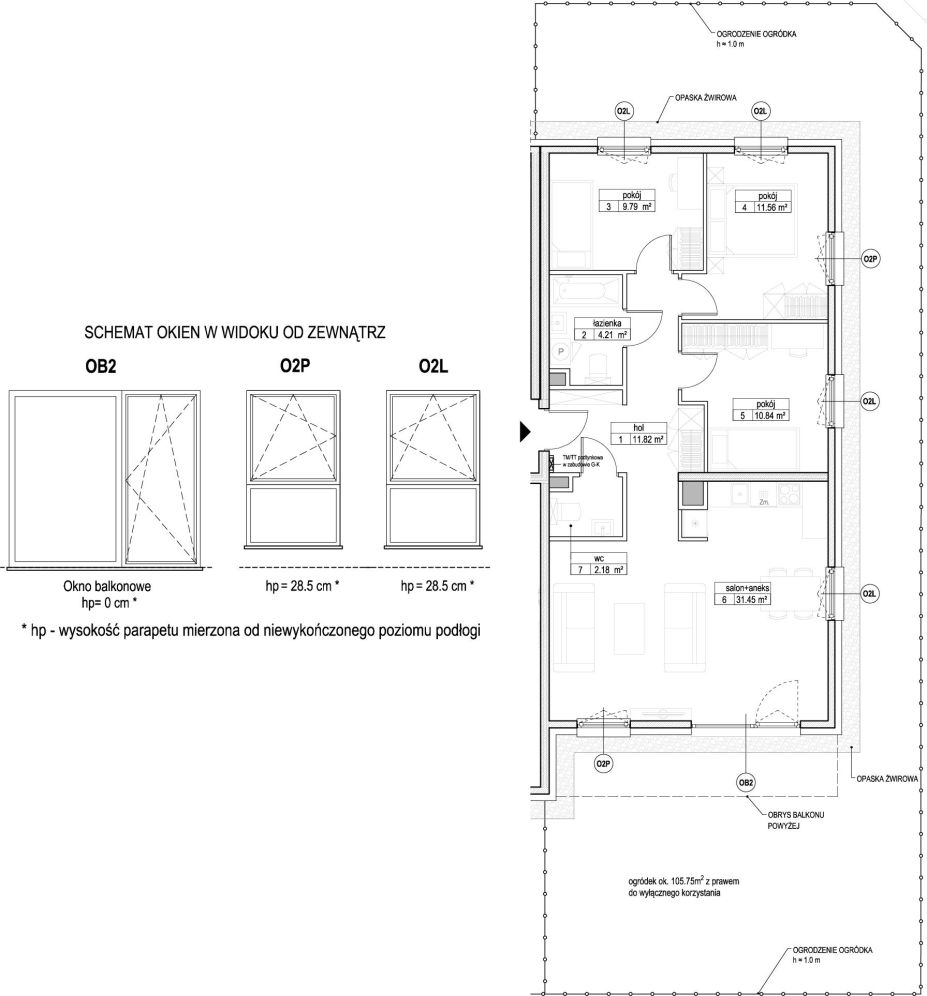 INPRO S.A. - Atut - mieszkanie 4-pok. 81.85 m2 duży ogródek, łazienka i oddzielna toaleta: zdjęcie 94248120