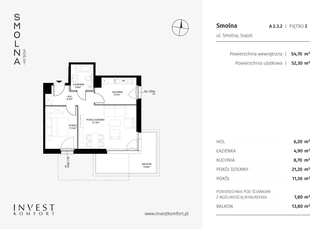 Mieszkanie Smolna A2.3.2: zdjęcie 93003279