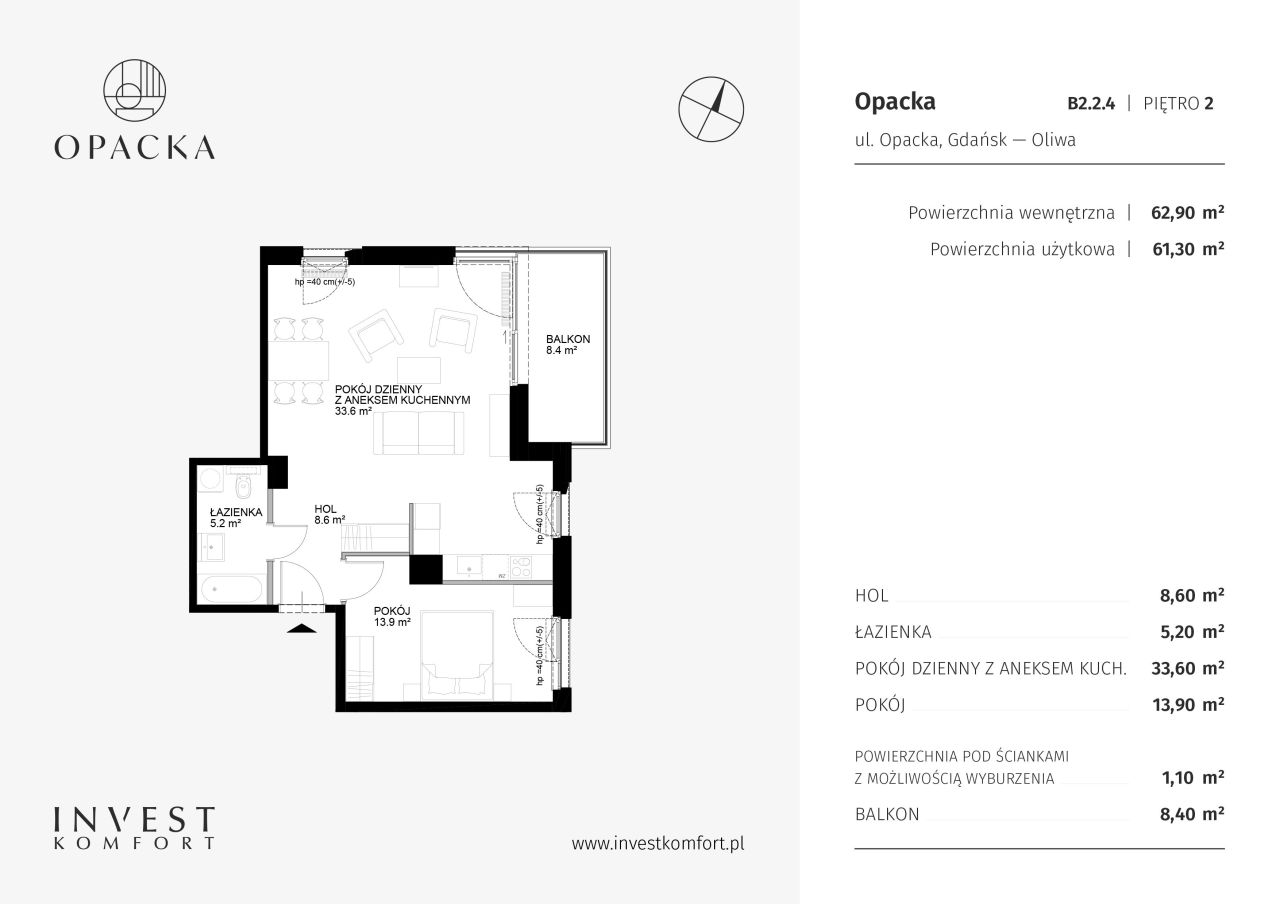 Mieszkanie Opacka Apartamenty B2.2.4: zdjęcie 93003361
