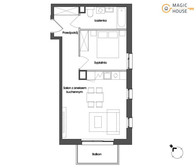 2pok. mieszkanie z balkonem nad morzem !: zdjecie 98785892