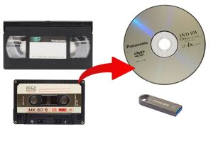 Przegrywanie kaset VHS i audio, digitalizacja