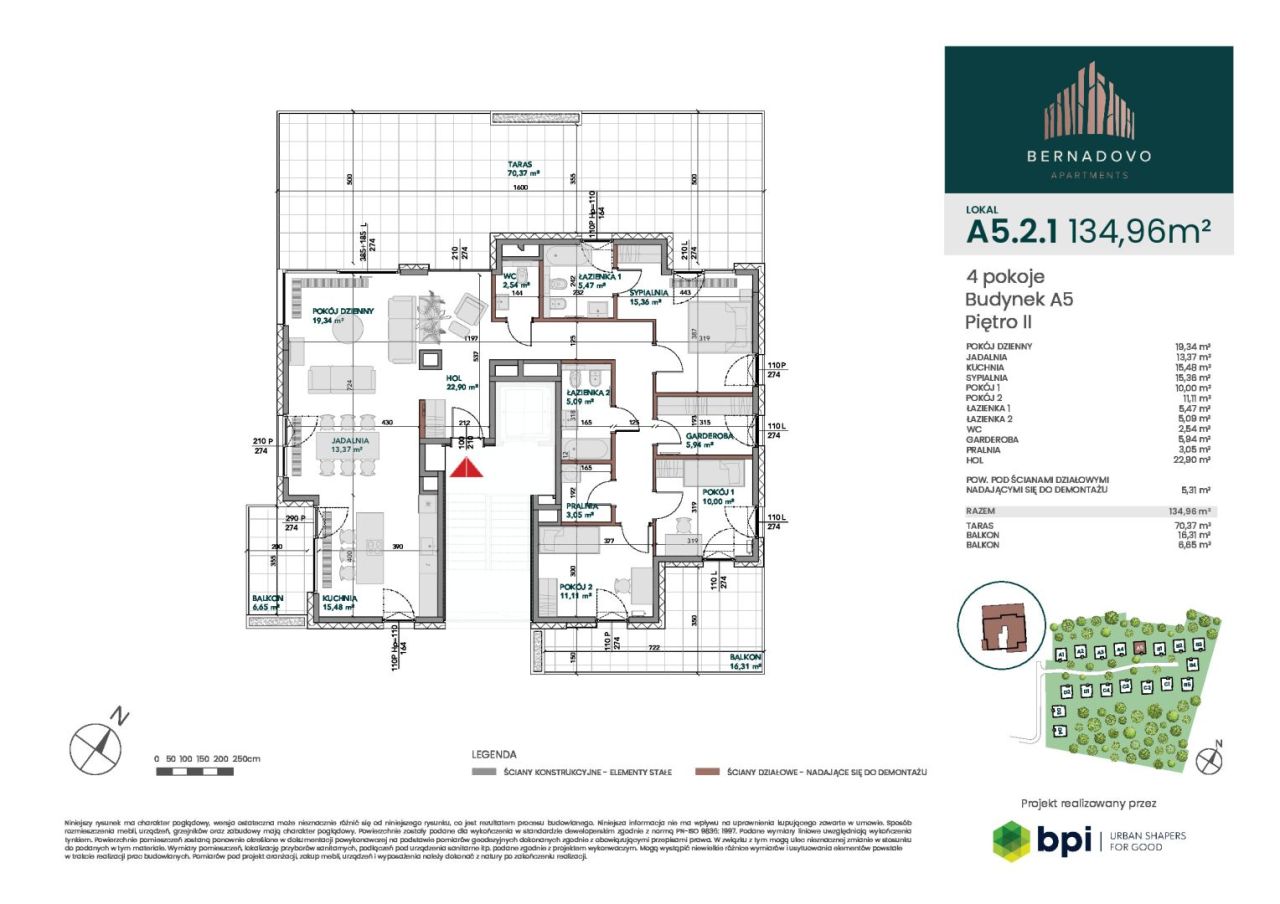 Bernadovo - Mieszkanie 4 - pokojowe, 134,96 m2, Gdynia: zdjęcie 93534777