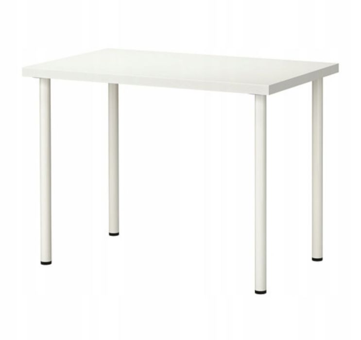 Stol biurko bialy. Ikea