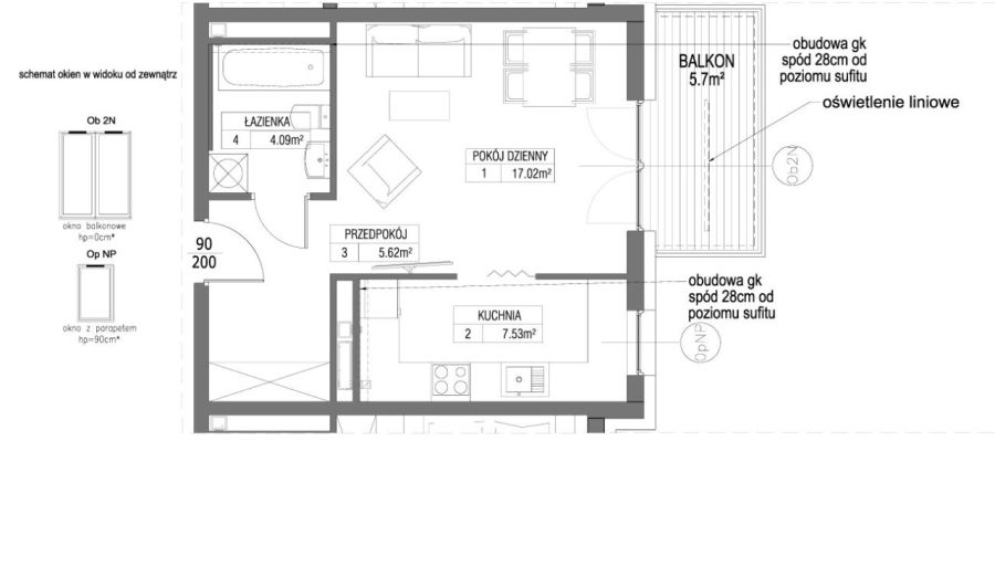 INPRO S.A. - City Park - mieszkanie 34.34 m2 kawalerka: zdjecie 99109714