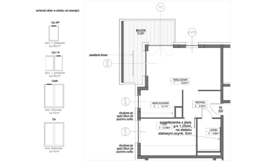 INPRO S.A. - City Park - mieszkanie 2-pok. 50.01 m2 duży balkon: zdjecie 99109670