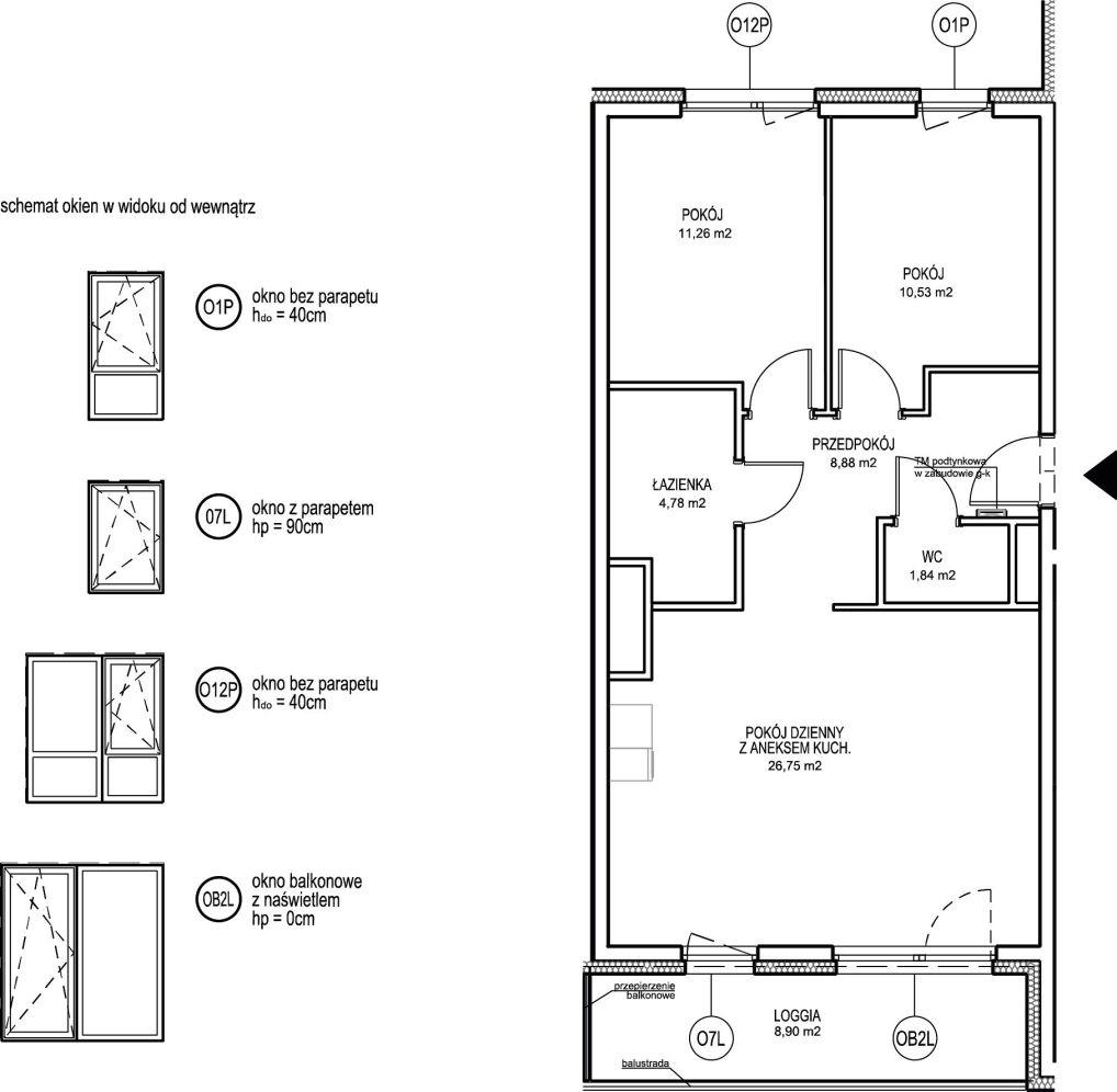 INPRO S.A. - NOWOŚĆ!! - Rumia Centralna - mieszkanie 3-pok. 64.04 m2 Ostatnie 2 budynki w sprzedaży: zdjęcie 94252417