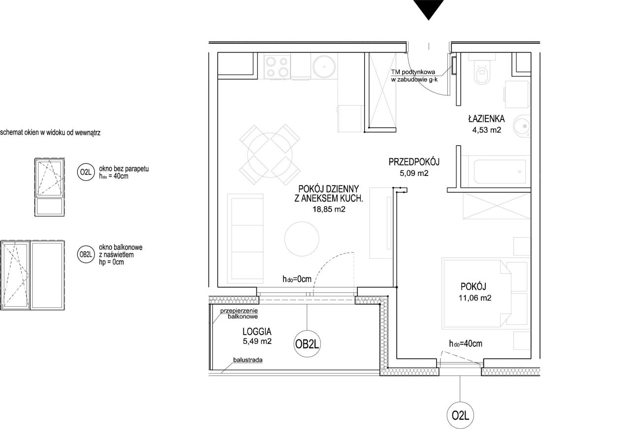 INPRO S.A. - NOWOŚĆ!! - Rumia Centralna - mieszkanie 2-pok. 39.53 m2 Ostatnie 2 budynki w sprzedaży: zdjęcie 94252497