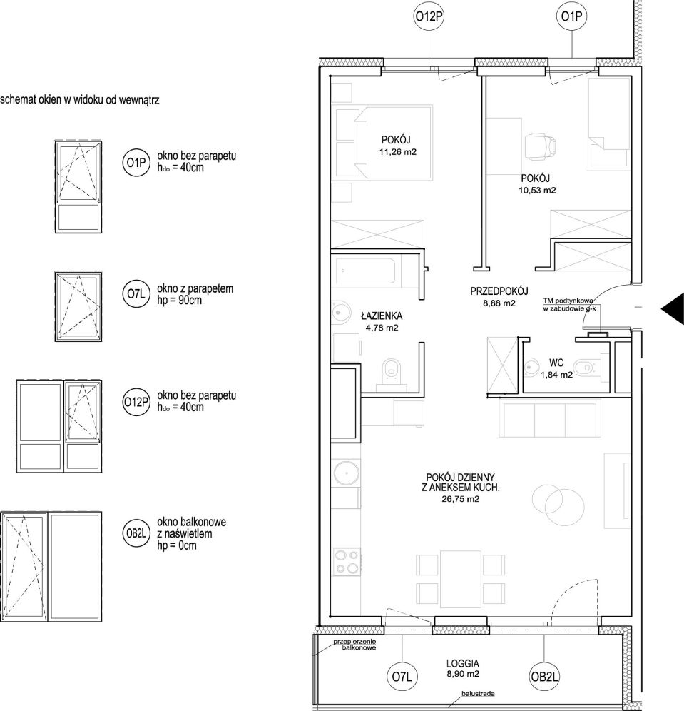 INPRO S.A. - NOWOŚĆ!! - Rumia Centralna - mieszkanie 3-pok. 64.04 m2 Ostatnie 2 budynki w sprzedaży: zdjęcie 94252537