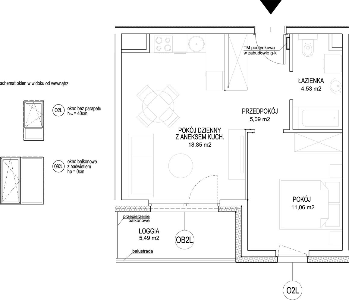 INPRO S.A. - NOWOŚĆ!! - Rumia Centralna - mieszkanie 2-pok. 39.53 m2 Ostatnie 2 budynki w sprzedaży: zdjęcie 94252617