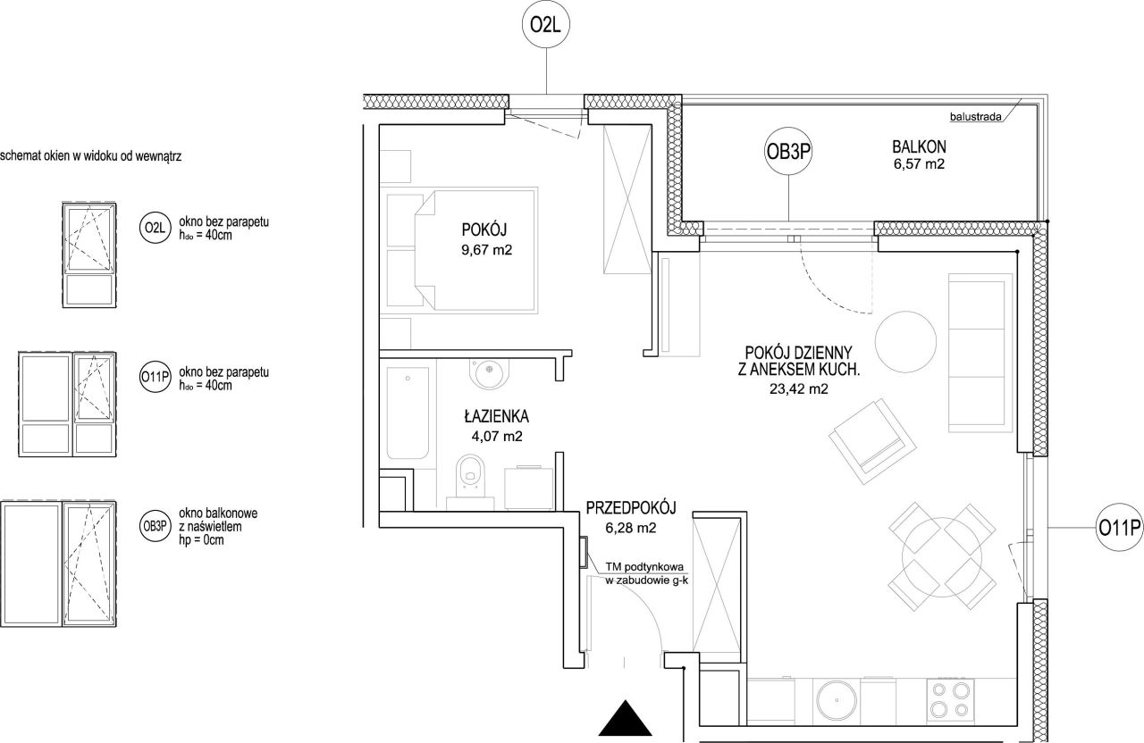 INPRO S.A. - NOWOŚĆ!! - Rumia Centralna - mieszkanie 2-pok. 43.44 m2 Ostatnie 2 budynki w sprzedaży: zdjęcie 94252847