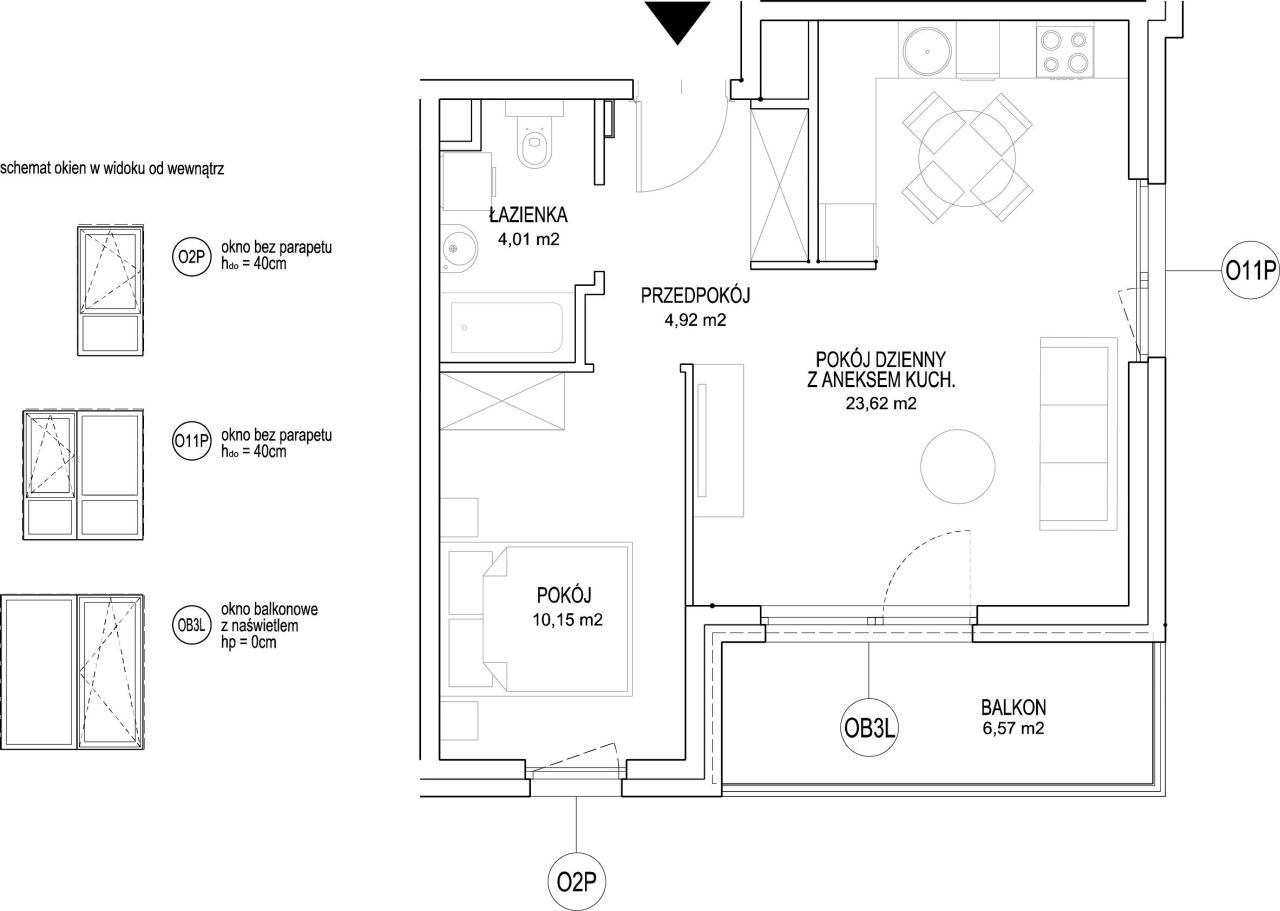 INPRO S.A. - NOWOŚĆ!! - Rumia Centralna - mieszkanie 2-pok. 42.70 m2 Ostatnie 2 budynki w sprzedaży: zdjęcie 94252867