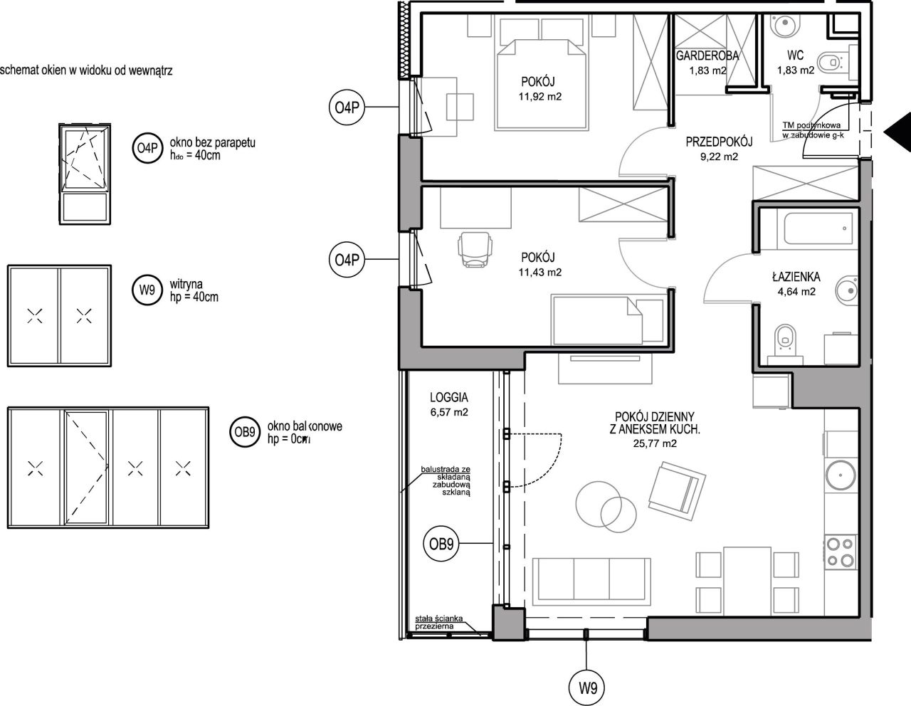 INPRO S.A. - NOWOŚĆ!! - Rumia Centralna - mieszkanie 3-pok. 66.64 m2 Ostatnie 2 budynki w sprzedaży: zdjęcie 94253201