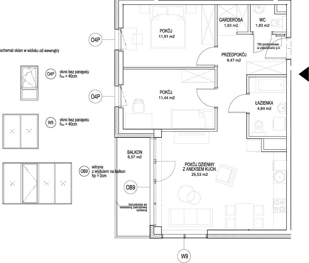 INPRO S.A. - NOWOŚĆ!! - Rumia Centralna - mieszkanie 3-pok. 66.65 m2 Ostatnie 2 budynki w sprzedaży: zdjęcie 94253428