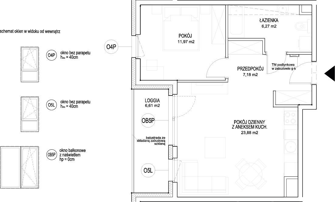 INPRO S.A. - NOWOŚĆ!! - Rumia Centralna - mieszkanie 2-pok. 49.30 m2 Ostatnie 2 budynki w sprzedaży: zdjęcie 94253492