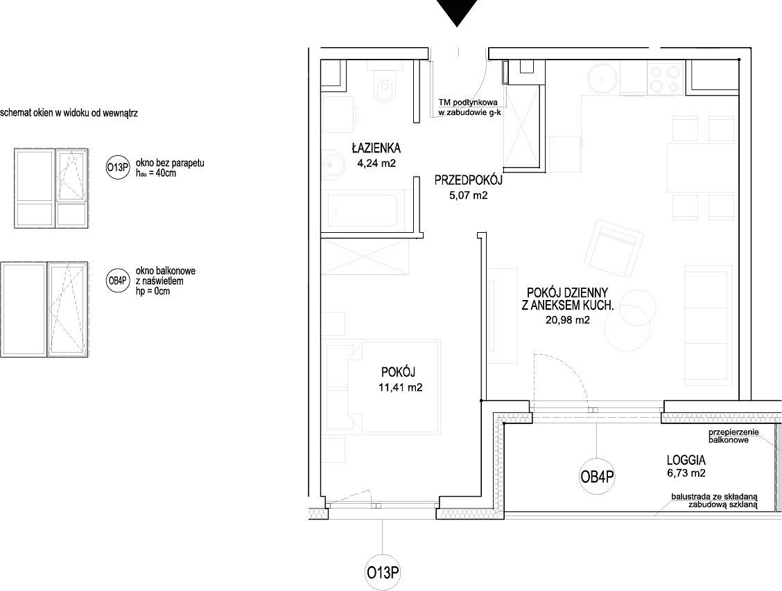 INPRO S.A. - NOWOŚĆ!! - Rumia Centralna - mieszkanie 2-pok. 41.70 m2 Ostatnie 2 budynki w sprzedaży: zdjęcie 94254099